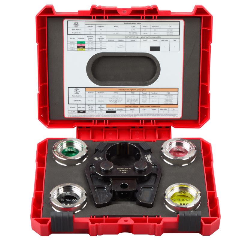 Milwaukee 49-16-750A 750 MCM Cu/Al Jaw/400-750 MCM Dies